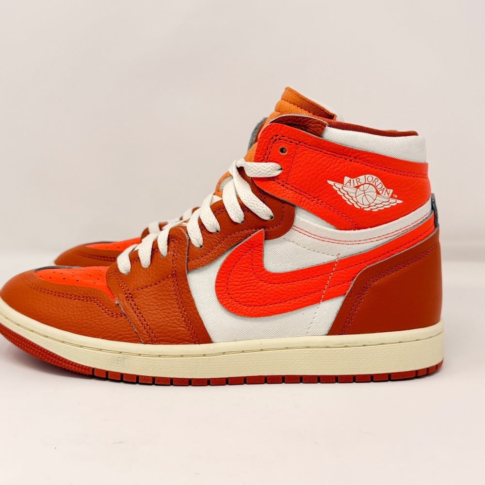 Air Jordan 1 MM High Safety Orange FB9893-800 Men's Sz 9.5 Pre-Owned AJ1 - Picture 11 of 16